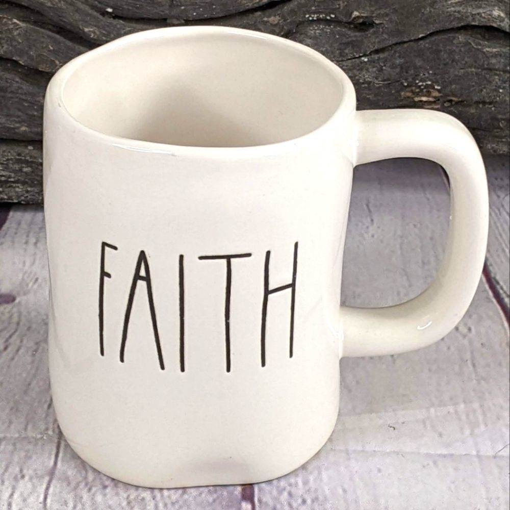 Rae Dunn FAITH Ceramic Mug - NWOT